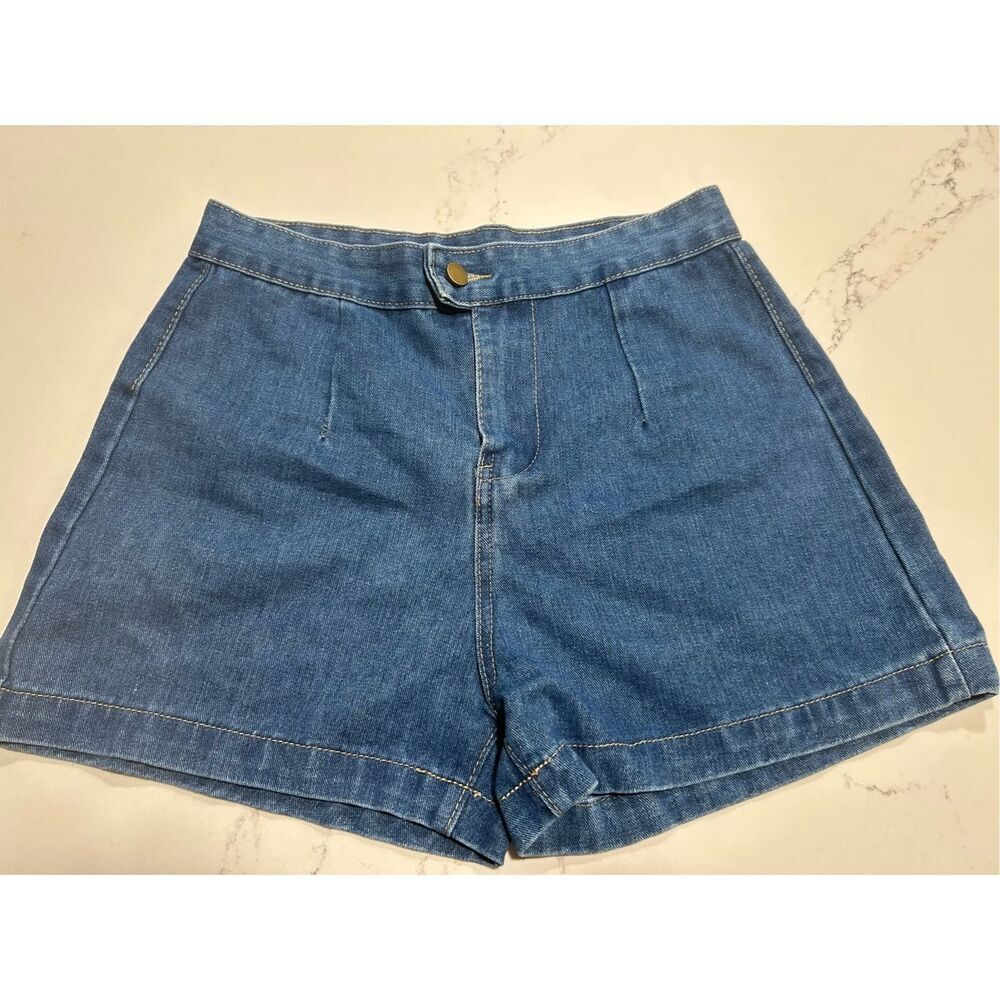 NEW Denim Shorts High Waist M 28” waist